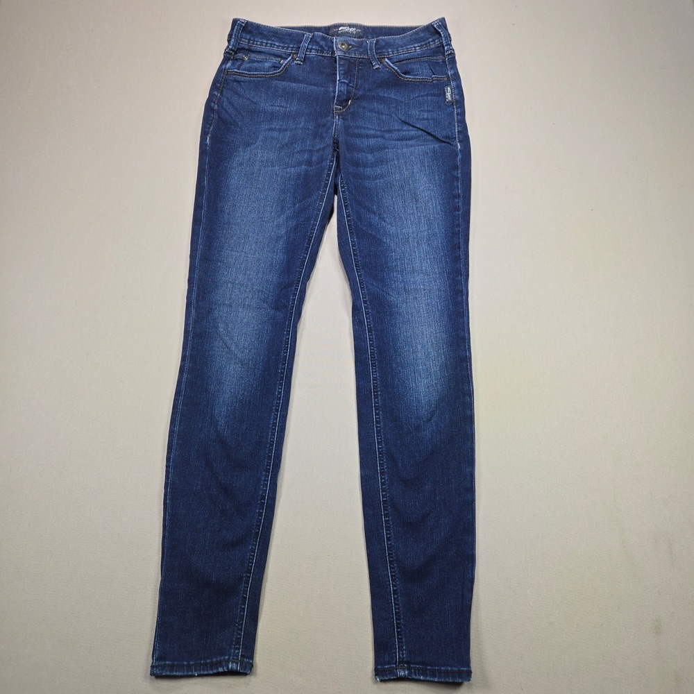 Silver Jeans Co Aiko Super‎ Skinny Womens Dark Wash Denim Indigo 29x31